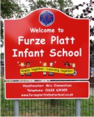 Furze Platte Infant School Sign